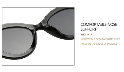 MALUXY Cat-Eye Women Sunglasses