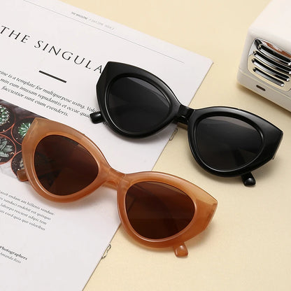 MALUXY Cat-Eye Women Sunglasses