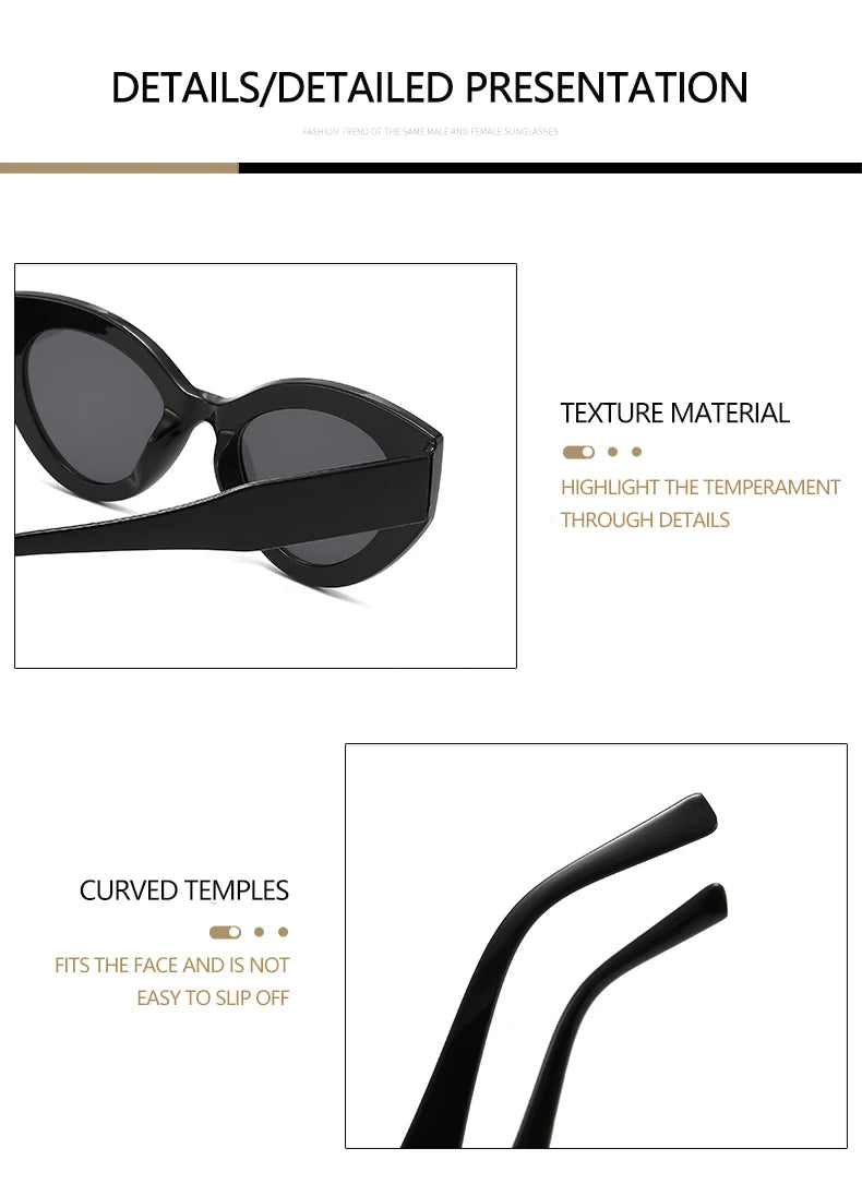 MALUXY Cat-Eye Women Sunglasses