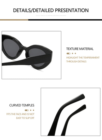 MALUXY Cat-Eye Women Sunglasses