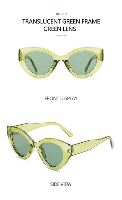 MALUXY Cat-Eye Women Sunglasses