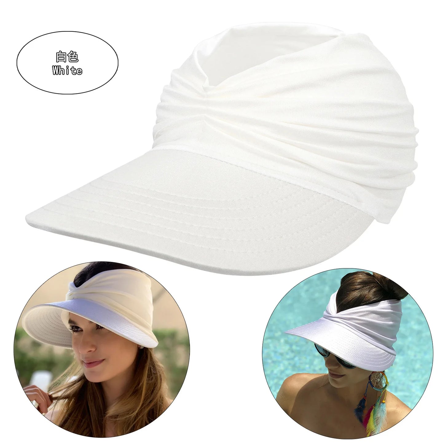 Spring/Summer 2025 new beach sunhat Empty hat for women Sun protection hat for women outdoor sports hat