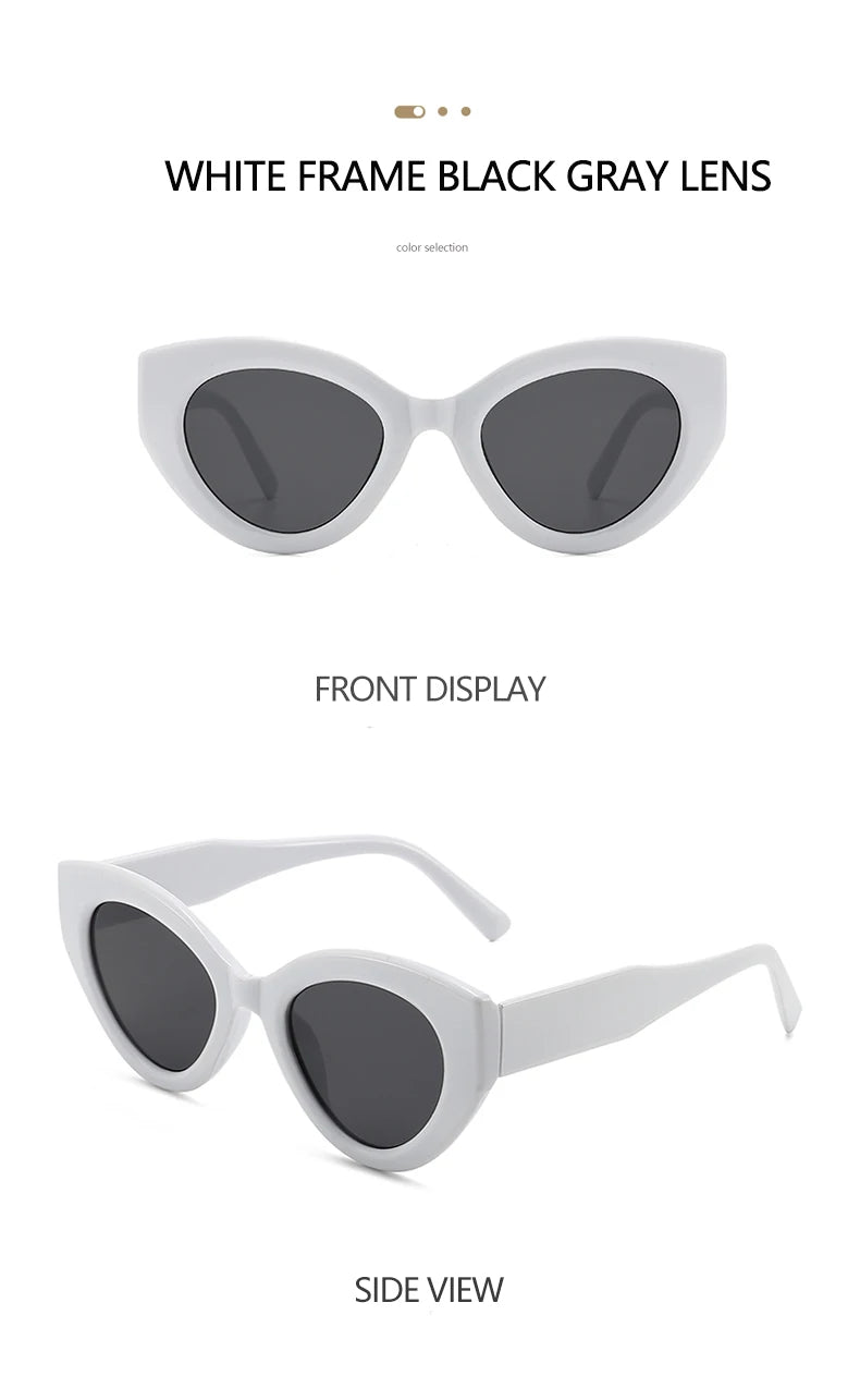 MALUXY Cat-Eye Women Sunglasses