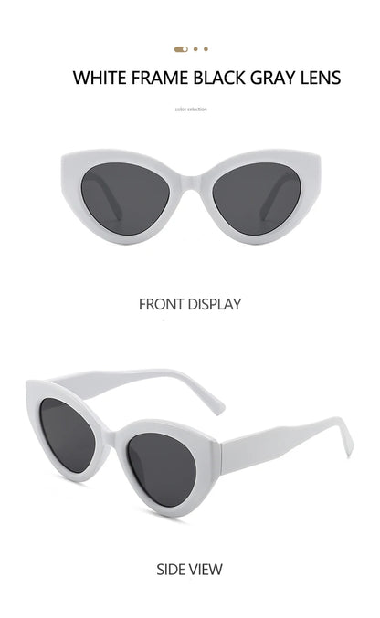 MALUXY Cat-Eye Women Sunglasses