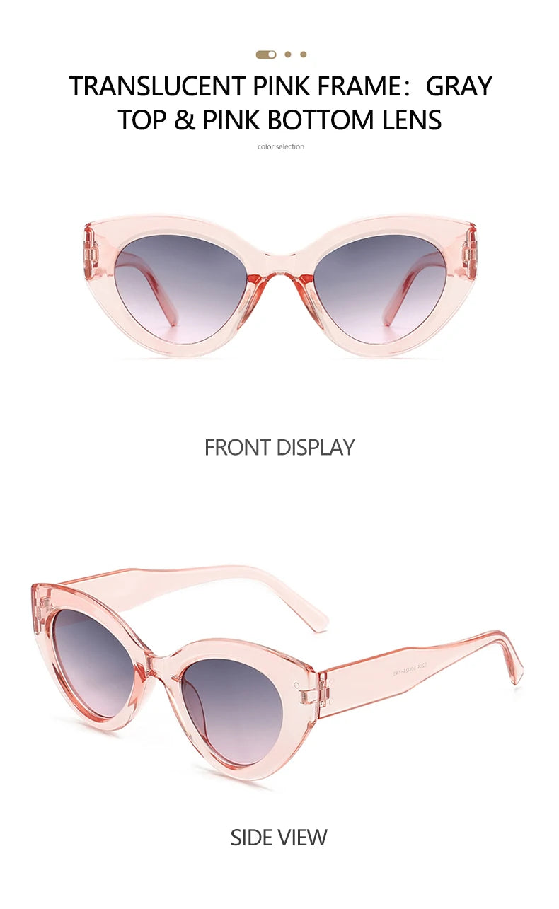 MALUXY Cat-Eye Women Sunglasses